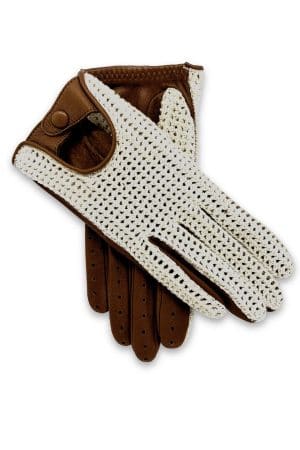 Gants auto Boxter en crochet et peau Maison du Gant