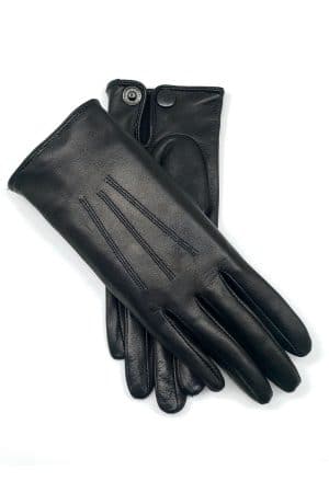 Gants Scarlett en cuir d'agneau doublés soie Maison du Gant